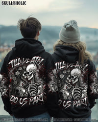 TILL DEATH DO US PART COUPLE SKELETON ALL OVER PRINT - TLNO2101241