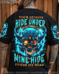 YOUR DEMONS HIDE UNDER YOUR BED SKULL ALL OVER PRINT - TLNO0304241