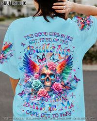 THE GOOD GIRL IN ME SKULL WINGS ALL OVER PRINT - YHLT3003244