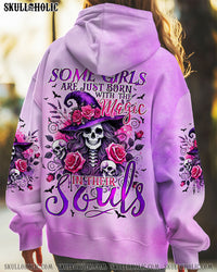SOME GIRLS ARE JUST BORN SKULL WITCH HALLOWEEN ALL OVER PRINT - TYQY1908244