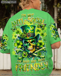 I'M NOT ANTI-SOCIAL MAD SKULL PATRICK'S DAY ALL OVER PRINT - TLTR2501241