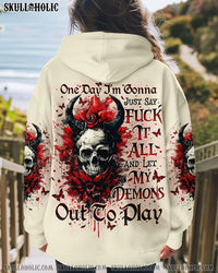 ONE DAY I'M GONNA JUST SAY DEMON SKULL ALL OVER PRINT - TLNO1712241