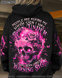 BORN UNDER A WARNING SIGN ALL OVER PRINT - TYTM0703244