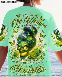 I'M AN OLD WOMAN MESSY BUN SKULL ALL OVER PRINT - TLTR2706243