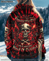 DON'T TRY TO FIGURE ME OUT SKULL WINGS ALL OVER PRINT - TLNO2011242