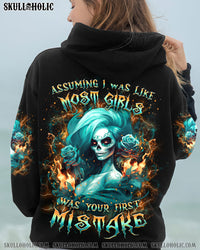 YOUR FIRST MISTAKE SKULL LADY ALL OVER PRINT - YHKD1512232