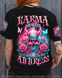 KARMA NEVER LOSES AN ADDRESS ALL OVER PRINT - TYTD2404242