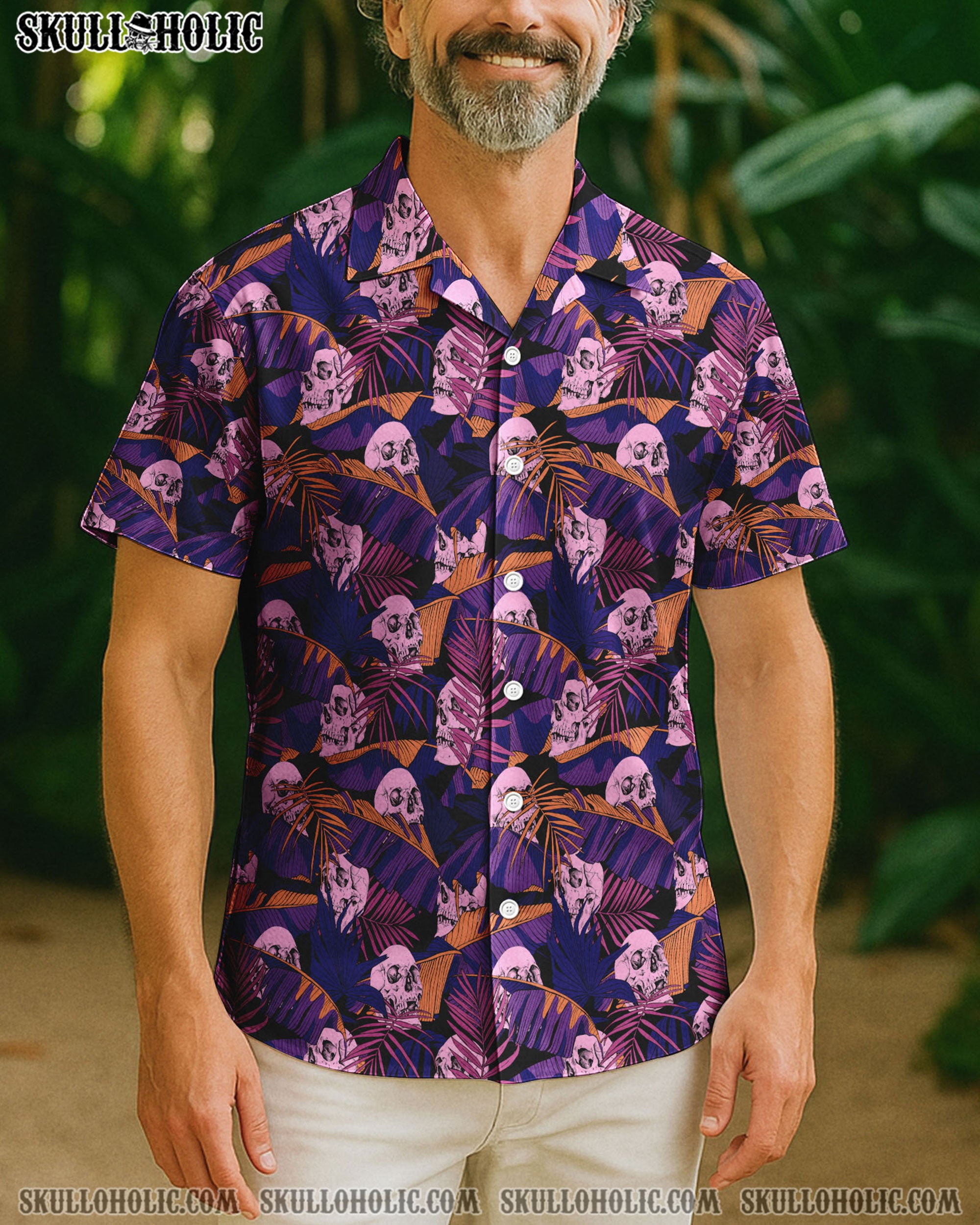 SKULL TROPICAL HAWAIIAN SHIRT  - TLTW0104251