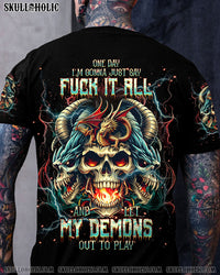 ONE DAY I'M GONNA JUST SAY SKULL DRAGON ALL OVER PRINT - TLNT2606242