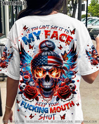 KEEP YOUR F MOUTH SHUT SKULL ALL OVER PRINT - TLNT2103243