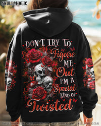 DON'T TRY TO FIGURE ME OUT SKULL ROSE ALL OVER PRINT - TLNZ1810241