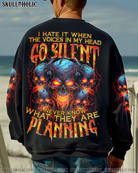 WHEN THE VOICES IN MY HEAD GO SILENT SKULLS ALL OVER PRINT - TYTM1302252