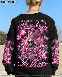 YOUR FIRST MISTAKE QUEEN SKULL ROSE ALL OVER PRINT - TLTR1701241