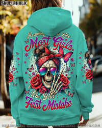 YOUR FIRST MISTAKE MESSY BUN ALL OVER PRINT - TYTM0502254