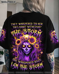 I AM THE STORM SKULL SUNFLOWERS ALL OVER PRINT - YHDU0512232
