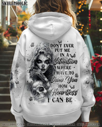HOW HEARTLESS I CAN BE SKULL ALL OVER PRINT - TLNT1302254