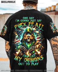 ONE DAY I'M GONNA JUST SAY MAD REAPER FIRE ALL OVER PRINT - TLTW2311231