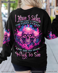 I HAVE 3 SIDES 3 SKULLS ROSE ALL OVER PRINT - TLTW0210233