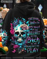 THE GOOD GIRL IN ME GOT TIRED SKULL ALL OVER PRINT - YHDU1809232