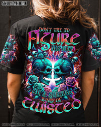 DON'T TRY TO FIGURE ME OUT SKULL ALL OVER PRINT - TLNO1601244
