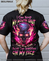I CAN KEEP MY MOUTH SKULL ALL OVER PRINT - TLTW2509235