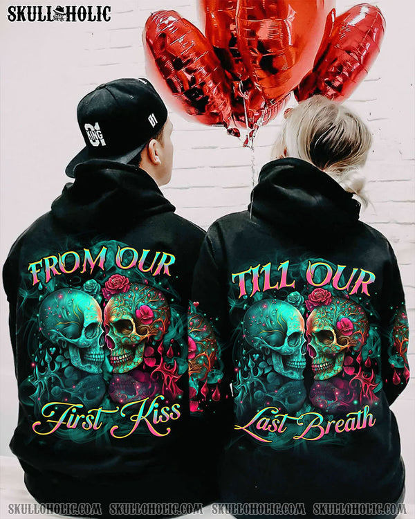 FROM OUR FIRST KISS SKULL ART COUPLE ALL OVER PRINT - TLTR0501241