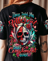 THEY TOLD ME I WAS DIFFERENT SKULL ALL OVER PRINT - TYHI1904242