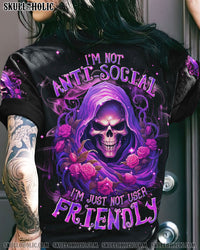I'M NOT ANTI-SOCIAL REAPER SKULL ALL OVER PRINT - TLNT2912232