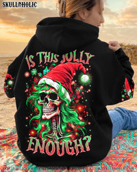 IS THIS JOLLY ENOUGH SKULL CHRISTMAS ALL OVER PRINT - TLNZ1310232