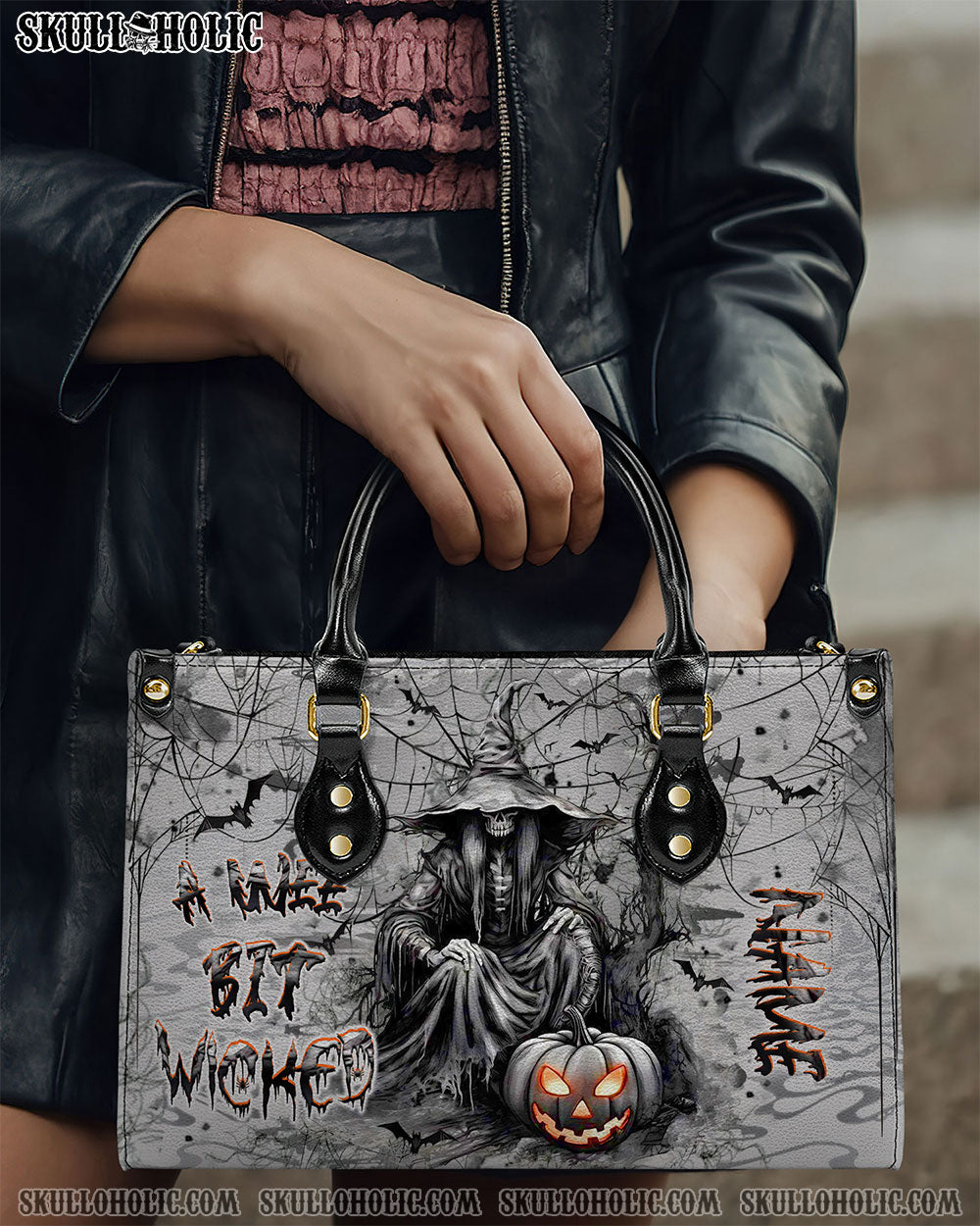 A WEE BIT WICKED LEATHER HANDBAG - YHLT1809244