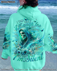 BE CAREFUL WHEN I'M SILENT REAPER FLOWER ALL OVER PRINT - TLNO0812232