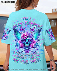 I'M A GOOD PERSON SKULL LADY ALL OVER PRINT - YHDU1903241