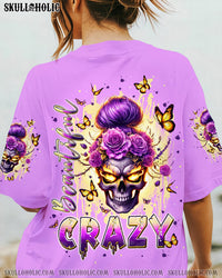 BEAUTIFUL CRAZY MESSY BUN SKULL ALL OVER PRINT - TLPQ0708242