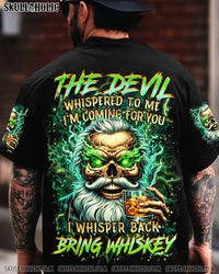 THE DEVIL WHISPERED TO ME BRING WHISKEY SKULL ALL OVER PRINT - YHHN2008244