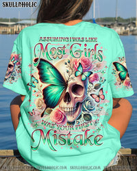 ASSUMING I WAS LIKE MOST GIRLS SKULL BUTTERFLY ALL OVER PRINT - TLNO2406241