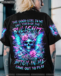 THE GOOD GIRL IN ME BONES SKULL ALL OVER PRINT - YHDU1503242