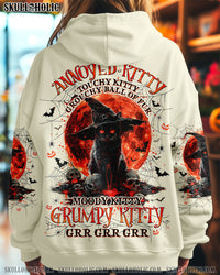 ANNOYED KITTY SKULL BLACK CAT HALLOWEEN ALL OVER PRINT - TLNO2108242