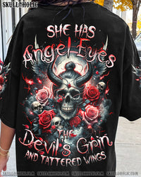 SHE HAS ANGEL EYES SKULL ALL OVER PRINT - TYQY1704241