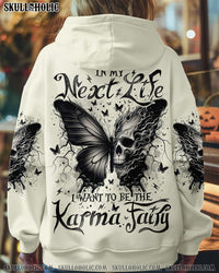 KARMA FAIRY SKULL SKULL BUTTERFLY ALL OVER PRINT - TLNO1408241