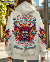 BLAME YOURSELF SKULL FIRE WINGS ALL OVER PRINT - TLTR0909241