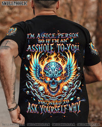 I'M A NICE PERSON SKULL FIRE WINGS ALL OVER PRINT - TLPQ1907241