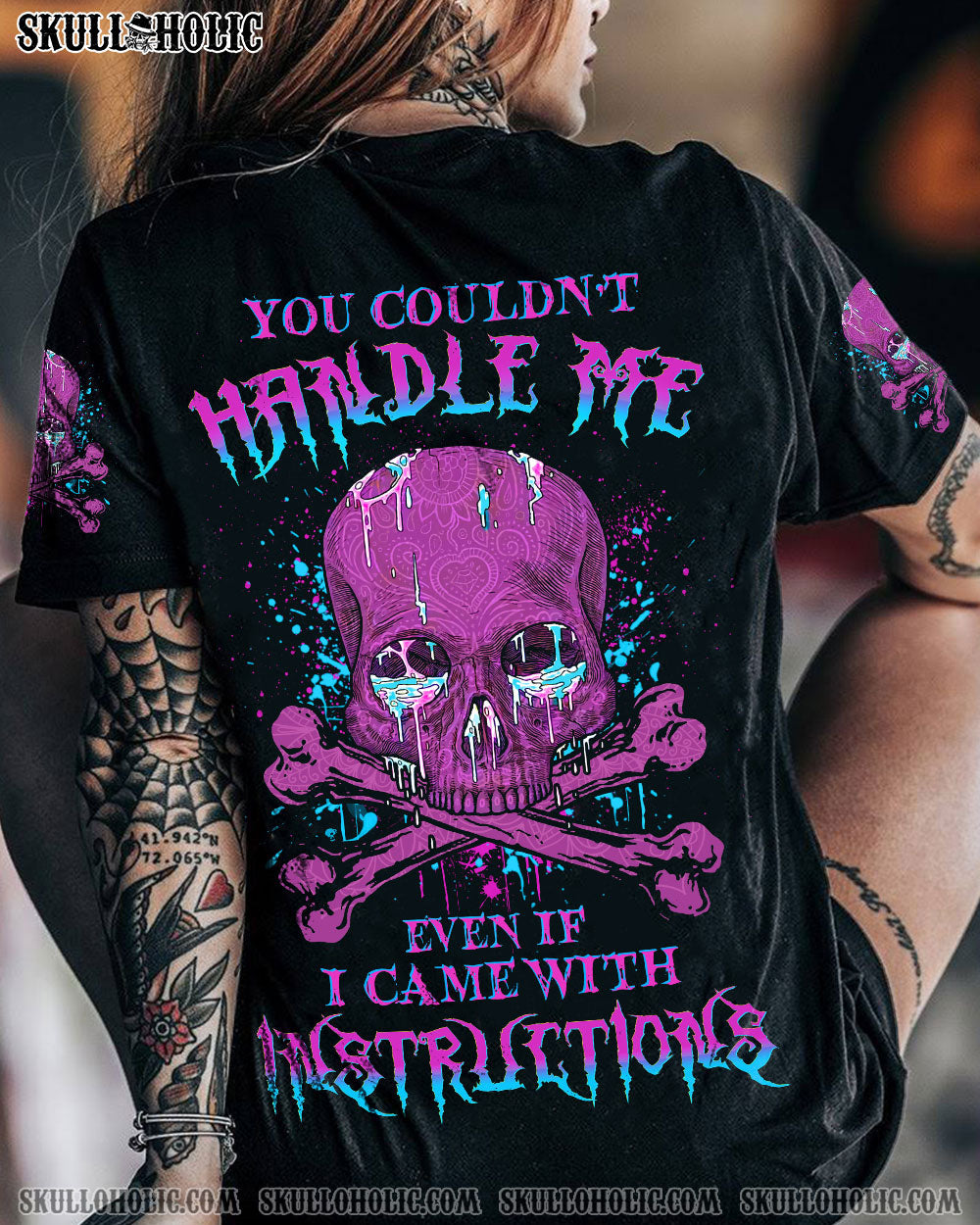 YOU COULDN'T HANDLE ME SKULL ALL OVER PRINT - YHDU2305233