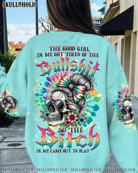 THE GOOD GIRL IN ME MESSY BUN ALL OVER PRINT - TLTW2409231