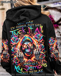 ONE DAY I'M GONNA JUST SAY REAPER TIE DYE ROSE ALL OVER PRINT - TLTR1810231