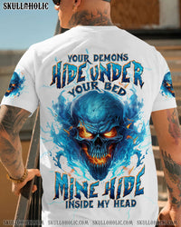 YOUR DEMONS HIDE UNDER YOUR BED SKULL ALL OVER PRINT - TLTW1707241