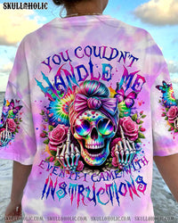 YOU COULDN'T HANDLE ME MESSY BUN TIE DYE ALL OVER PRINT - TYTM1806244