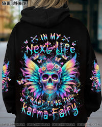 KARMA FAIRY SKULL SKELETON ROSE ALL OVER PRINT - YHLT0504242