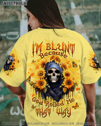 I'M BLUNT BECAUSE GOD ROLLED ME REAPER SUNFLOWER ALL OVER PRINT - TLTW1509233