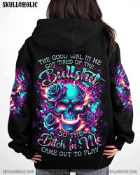 THE GOOD GIRL IN ME BONES SUGAR SKULL ALL OVER PRINT - YHKD2301241