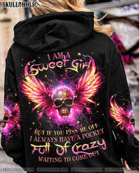 I AM A SWEET GIRL BUT IF YOU PISS ME OFF SKULL WINGS ALL OVER PRINT - TLTR1609231
